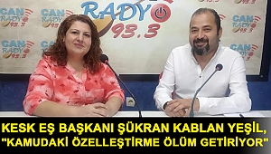 KESK Eş Başkanı Şükran Kablan Yeşil,