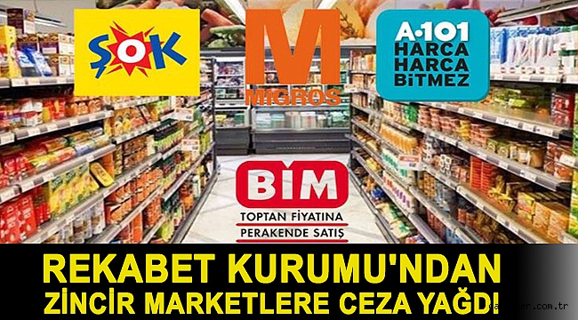 Rekabet Kurumu'ndan A101, BİM, ŞOK ve Migros'a ceza yağdı