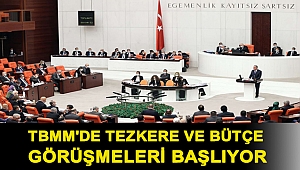 TBMM'de tezkere ve bütçe görüşmeleri başlıyor