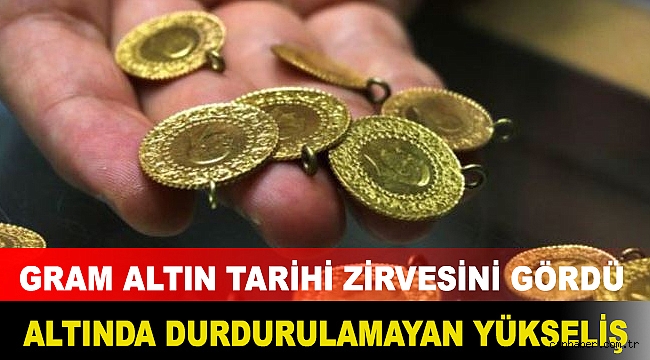 Altında durdurulamayan yükseliş: Gram altın tarihi zirvesini gördü