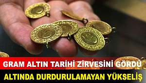 Altında durdurulamayan yükseliş: Gram altın tarihi zirvesini gördü