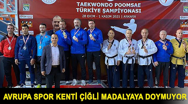 Avrupa Spor Kenti Çiğli Madalyaya Doymuyor