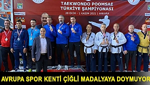 Avrupa Spor Kenti Çiğli Madalyaya Doymuyor