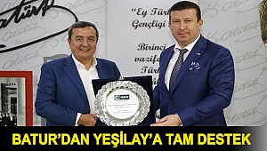 Batur’dan Yeşilay’a tam destek