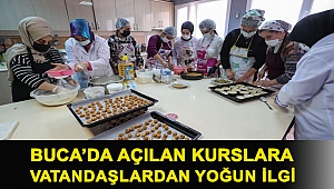 Buca’da açılan kurslara vatandaşlardan yoğun ilgi