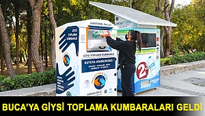 Buca’ya giysi toplama kumbaraları geldi