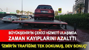 Büyükşehir'in çekici hizmeti ulaşımda zaman kayıplarını azalttı... 'İzmir'in trafiğine tek dokunuş, dev sonuç'