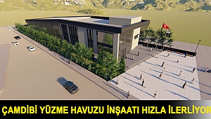Çamdibi Yüzme Havuzu inşaatı hızla ilerliyor