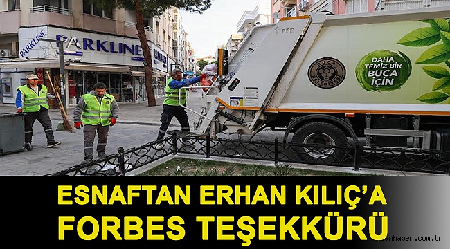Esnaftan Erhan Kılıç’a Forbes teşekkürü