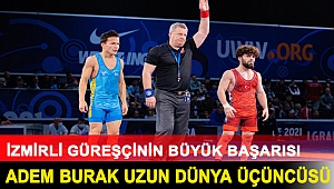 İzmirli güreşçinin büyük başarısı... Adem Burak Uzun Dünya üçüncüsü
