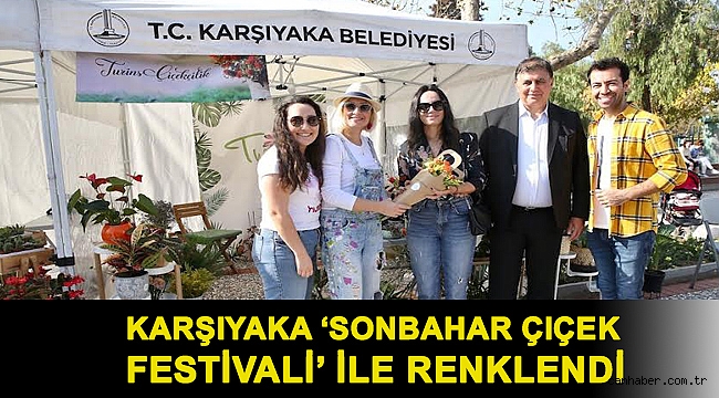 Karşıyaka ‘Sonbahar Çiçek Festivali’ ile renklendi
