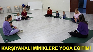 Karşıyakalı miniklere yoga eğitimi