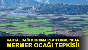 Kartal Dağı Koruma Platformu'ndan mermer ocağı tepkisi!