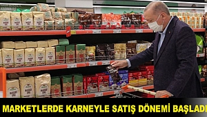 Marketlerde karneyle satış dönemi başladı