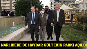 Narlıdere’de Haydar Gültekin Parkı açıldı