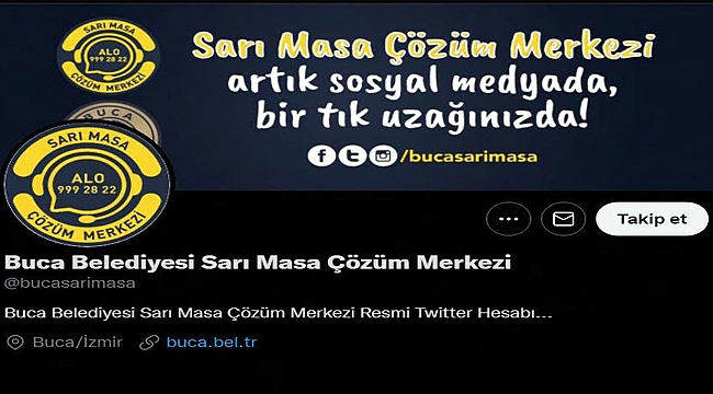 Sarı Masa Çözüm Merkezi sosyal medyada