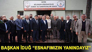 Başkan İduğ “Esnafımızın yanındayız”