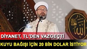 Diyanet, TL'den vazgeçti: Kuyu bağışı için 20 bin dolar istiyor