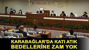 Karabağlar'da katı atık bedellerine zam yok