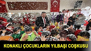 Konaklı çocukların yılbaşı coşkusu