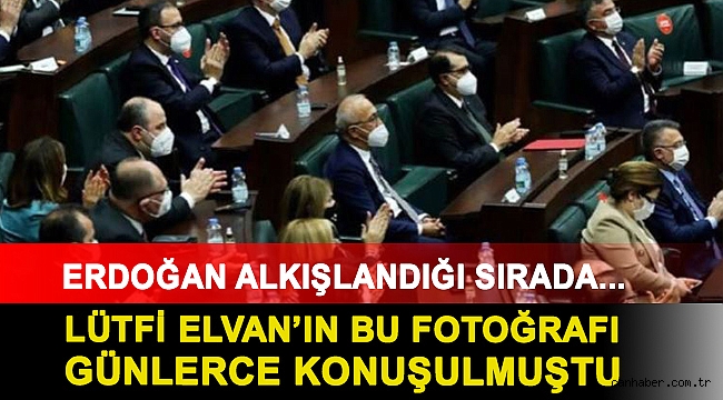 Lütfi Elvan’ın bu fotoğrafı günlerce konuşulmuştu