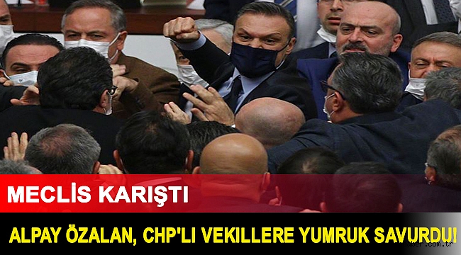 Meclis karıştı: Alpay Özalan, CHP'li vekillere yumruk savurdu!