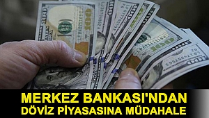 Merkez Bankası'ndan döviz piyasasına müdahale
