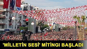 'Milletin Sesi' mitingi başladı
