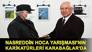 Nasreddin Hoca Yarışması'nın karikatürleri Karabağlar'da