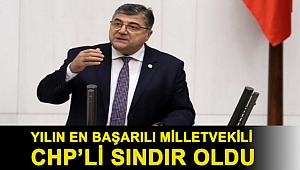 Yılın en başarılı milletvekili CHP’li Sındır oldu