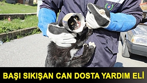 Başı sıkışan can dosta yardım eli