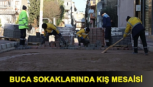 Buca sokaklarında kış mesaisi
