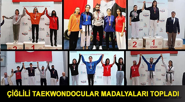 Çiğlili Taekwondocular Madalyaları Topladı