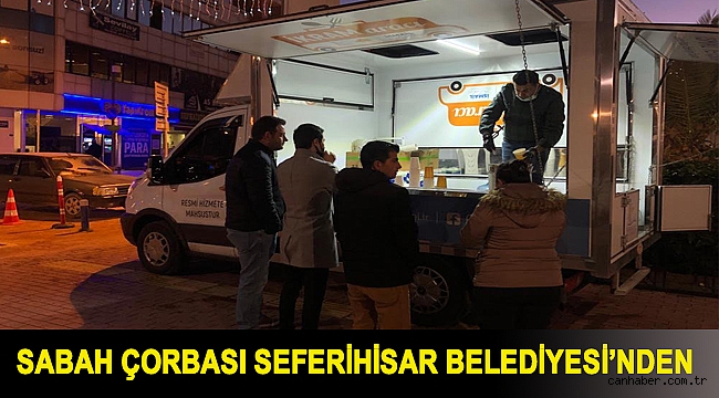 Sabah çorbası Seferihisar Belediyesi’nden