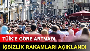 TÜİK'e göre artmadı: İşsizlik rakamları açıklandı