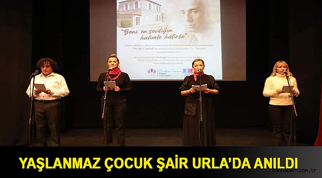 Yaşlanmaz Çocuk Şair Urla’da anıldı