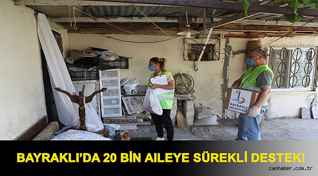 Bayraklı’da 20 bin aileye sürekli destek!