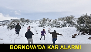 Bornova’da kar alarmı