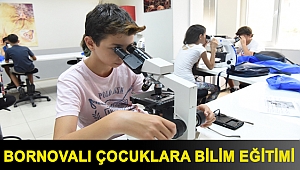 Bornovalı çocuklara bilim eğitimi