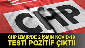 CHP İzmir'de 2 ismin Kovid-19 testi pozitif çıktı!