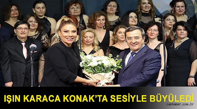 Işın Karaca Konak’ta sesiyle büyüledi