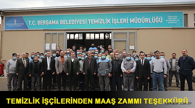 Temizlik işçilerinden maaş zammı teşekkürü