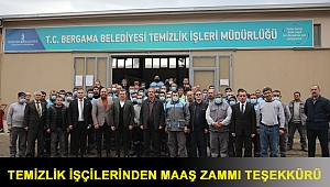 Temizlik işçilerinden maaş zammı teşekkürü