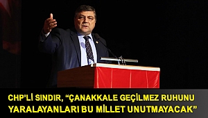CHP'li Sındır, “Çanakkale geçilmez ruhunu yaralayanları bu millet unutmayacak”