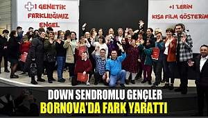 Down sendromlu gençler Bornova'da fark yarattı