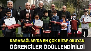 En çok kitap okuyan öğrenciler ödüllendirildi
