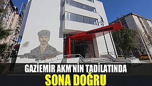 Gaziemir AKM’nin tadilatında sona doğru