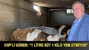 Gürer: “1 litre süt 1 kilo yem etmiyor”