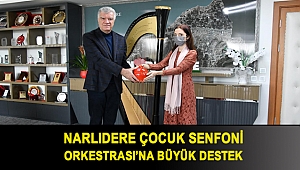 NARLIDERE ÇOCUK SENFONİ ORKESTRASI’NA BÜYÜK DESTEK