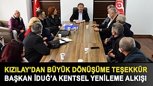 Başkan İduğ’a kentsel yenileme alkışı